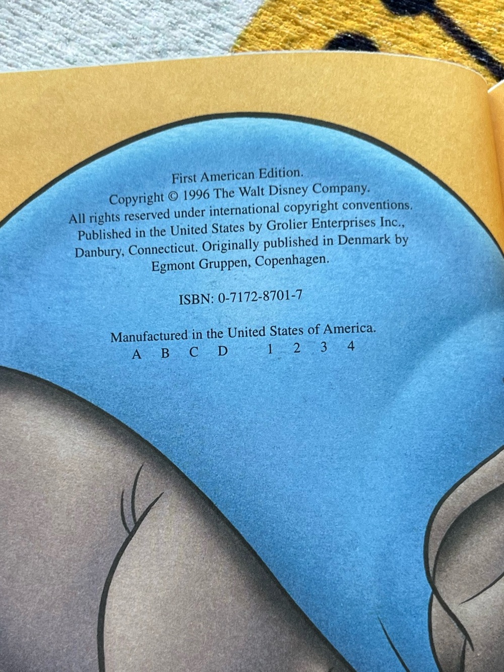 Vintage 1996 Disney Dumbo Hardcover Book First American Edition - Picture 5 of 5